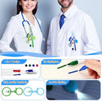 12 pcs Nurse Pen Set Two Colors Blue Green Include Permanent Marker Pen Pen - Image 6