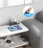 Desk Clamp Power Strip, 40W Total Fast Charging Station, Desk Edge Mount Power - Image 7