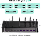420W Charging Station for Multiple Devices, Zobirez 10-Port USB C Fast Charger - Image 7