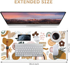 iCasso Desk Mat, Large Gaming Mouse Pad, XXL Desk Pad Stable Rubber Base - Image 2
