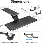 PEGZONE Keyboard Tray Under Desk - Image 6