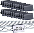 Kathfly 100 Pcs Wire Shelf Label Holders Compatible by Kathfly