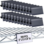 Kathfly 100 Pcs Wire Shelf Label Holders Compatible by Kathfly