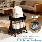 Ufriandz 2 Tier Rolling Utility Cart - Image 2