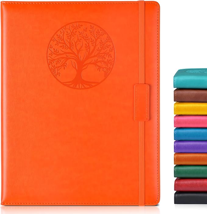 Biuwory Lined Journal Notebook for Women Men, 256 Pages A4 Large Hardcover by Biuwory
