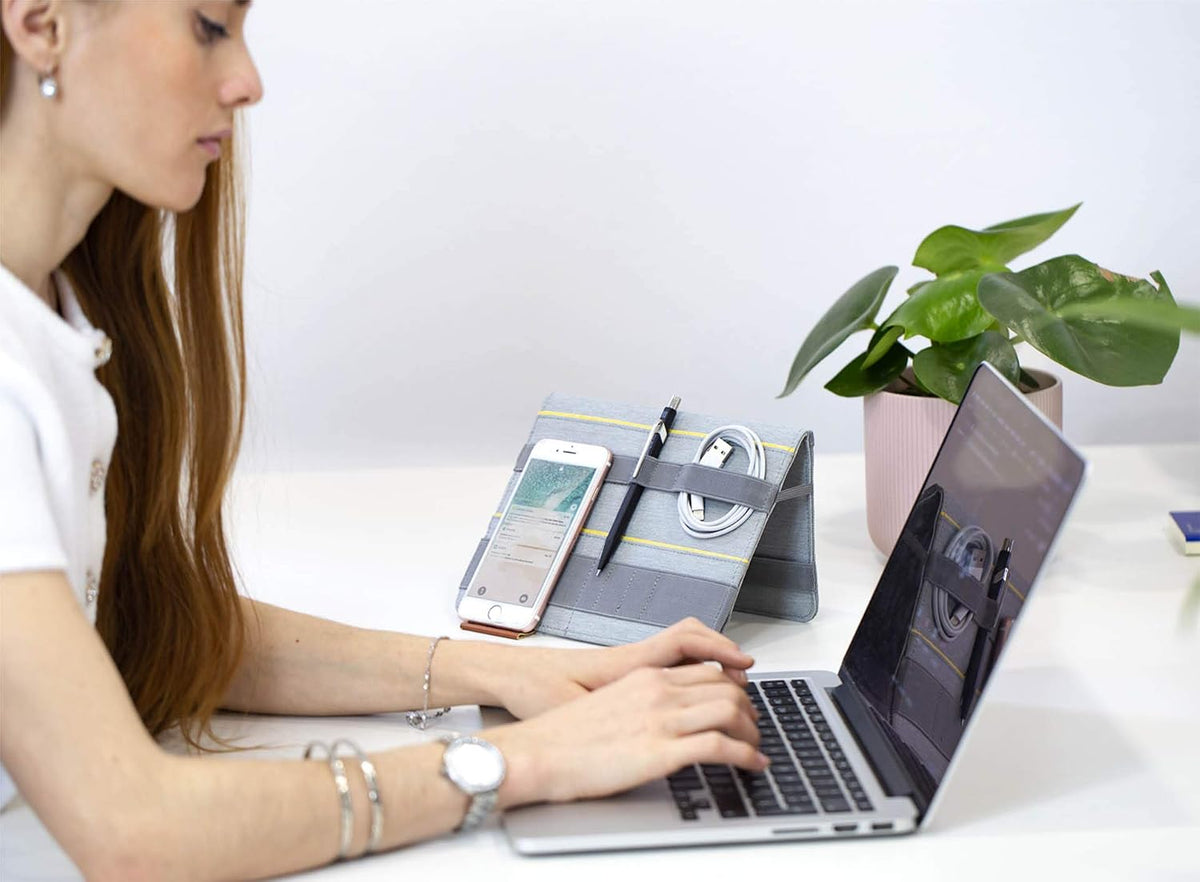 Beblau FOLD Portable TECH Organizer attachable to your Devices | Desk Sleeve ...