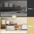 SUPEASY Mail Organizer for Desk, Mesh Metal Mail Holder Countertop - Image 7