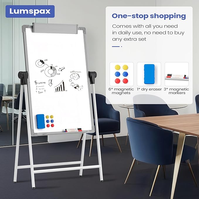 Lumspax Large Doubole Sided White Board - Image 4