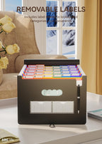 ABC life 26 Pockets Accordion File Organizer, Expanding File Folders, Portable - Image 4