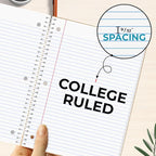 Rosmonde 1 Subject Notebook College Ruled, 6 Pack, 70 Sheets, 8 x 10-1/2" - Image 9