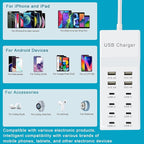 USB Charger, 12-Port Charging Station Compatible - Image 4