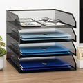 Natwind 4-Tier Stackable Paper Tray, Metal Mesh Desktop Organizer, A4 Paper by Natwind