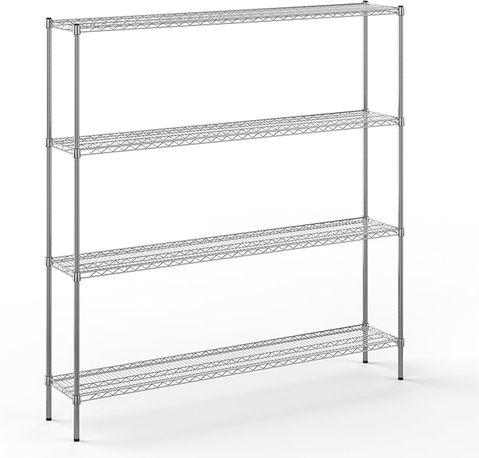 Regal Altair 14" Deep x 72" Wide x 74" Height Wire Shelving Kit | 4-Tier | NSF by Regal+Altair