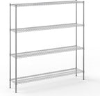 Regal Altair 14" Deep x 72" Wide x 74" Height Wire Shelving Kit | 4-Tier | NSF by Regal+Altair