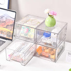 Stebopum 4 Pack Stackable Makeup Organizer, 4.4'' Tall Acrylic Bathroom Makeup - Image 6