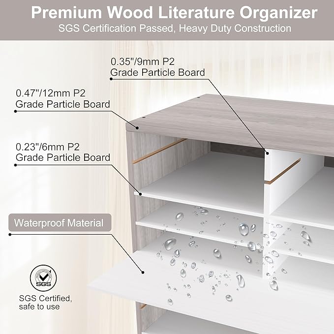 EasyPAG Wooden Literature Organizer - Image 3
