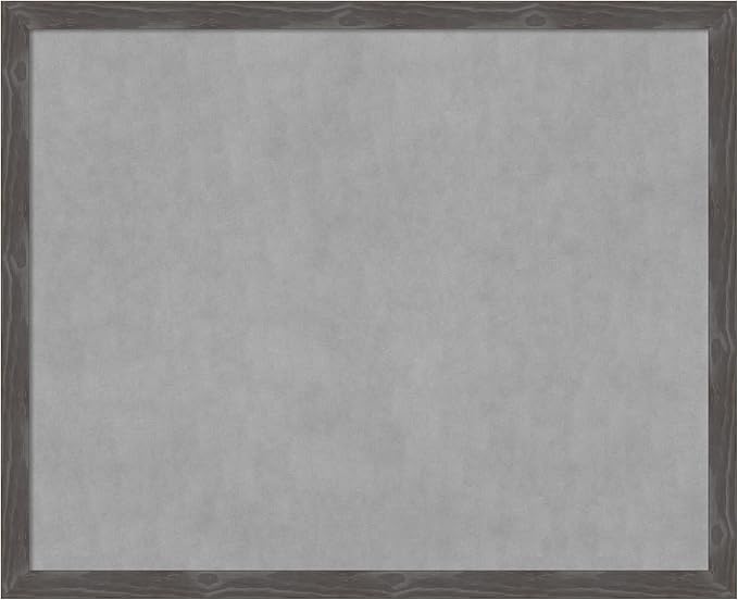 Amanti Art Grey Framed Magnetic Board 35x43 X-Large Vision Board by AmantiArt