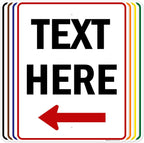 Custom Arrow, Custom Directional Sign, Left Arrow, 24x30 Inches, Rust Free .063