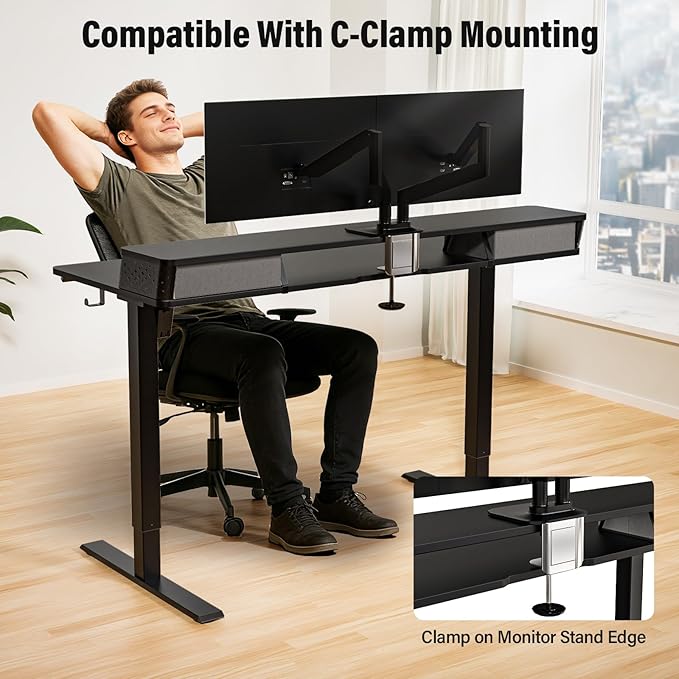 Kingant 48 x 24 Inch Electric Standing Desk - Image 8