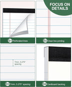 Legal Pads 4x6 Inch College Ruled Small Notepads Writing Note Pads - Image 3