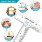 6 Inches Acrylic Clear T-Square Ruler, 5 Pack, T Square Ruler, Transparent - Image 4
