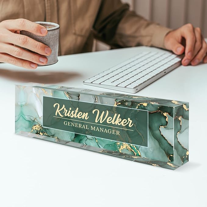 Custom Name Plate for Desk, Desk Name Plate Personalized, Office Decor for - Image 6