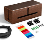 HomeBliss Large Cable Management Box-Stylish Wire Organizer, Wire Concealer and by Homebliss