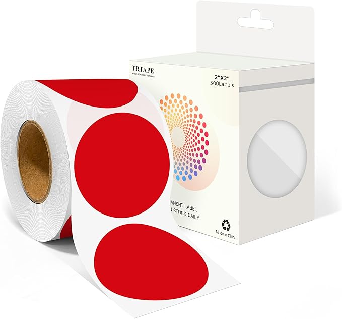 2 Inch Round Color Coding Labels by Unknown