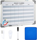 Lincia Project Planning Dry Erase Whiteboard Magnetic Dry Erase Board by Lincia