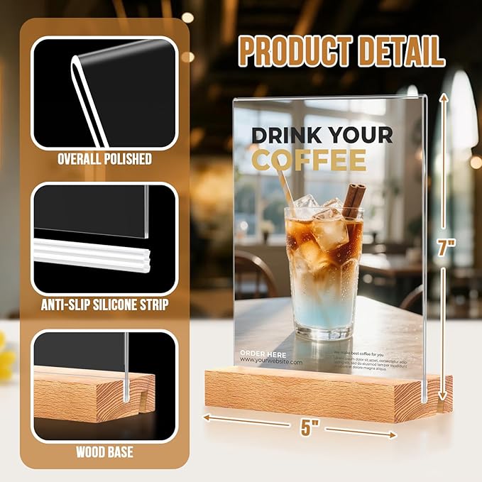 EthPul 16 Pack 5x7 Acrylic Sign Holder - Image 2