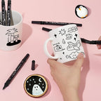 Arrtx Black Paint Pen 8 Pack Dual Tip, Stone and DIY Crafts - Image 5