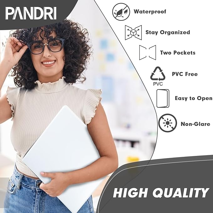 3 Ring Binder 0.5 Inch, PANDRI 6 Pack Binder Fits Letter Size 8.5'' x 11'' Paper - Image 7