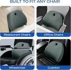 Skechers Lumbar Support Pillow for Office Chair, Memory Foam Lumbar Pillow - Image 6