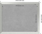 Amanti Art Silver Framed Magnetic Board 36x44 X-Large Vision Board - Image 3