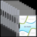 Teling 24 Pcs Clear Report Covers by Teling