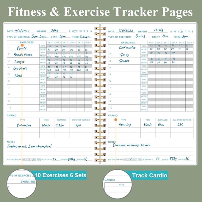 Fitness Journal for Women & Men - Image 3