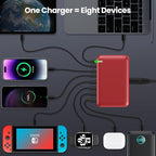 USB C Charger 200W USB C Charger Block, Upgraded GaN III 8-Port Fast Charging - Image 2