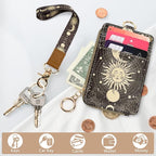 bolimoss Sun and Moon Lanyard Wallet, Boho Lanyard - Image 6