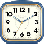 Tinload 5.5" Large Analog Alarm Clock • Silent Non Ticking • Gentle Wake • Beep by Tinload