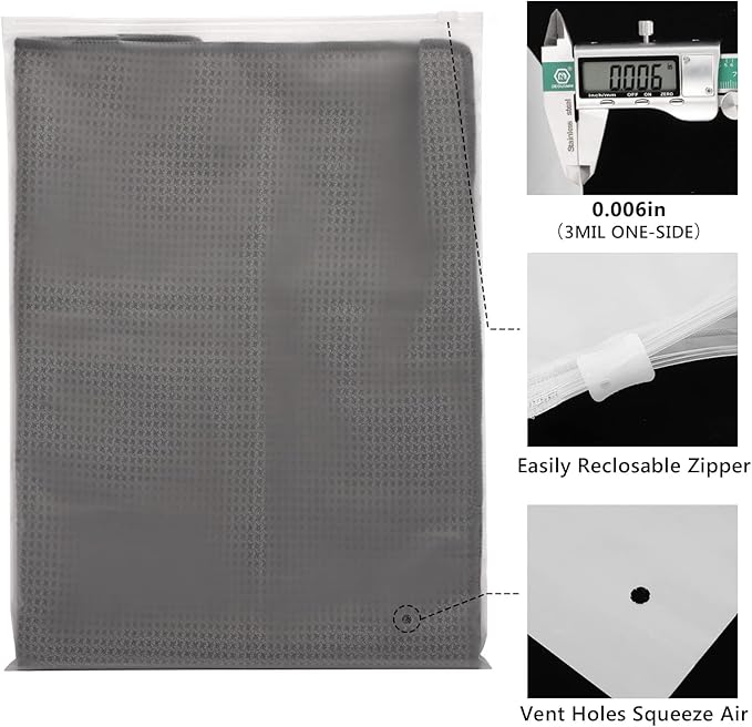Svaldo Swimsuit Bags, 50 Pack 8x10 Inch Shirt Bags - Image 8