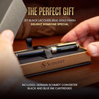 Scriveiner Personalized Black Fountain Pen - Image 3