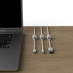 ICONIT Cable Anchors for Desk Organization White | Premium Aluminum Cord - Image 7