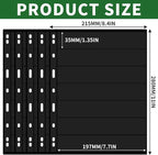 5 Sheets 10 Pages Postage Stamp Album Pages, 7 Pockets 7.7x 1.35in Stamp - Image 2