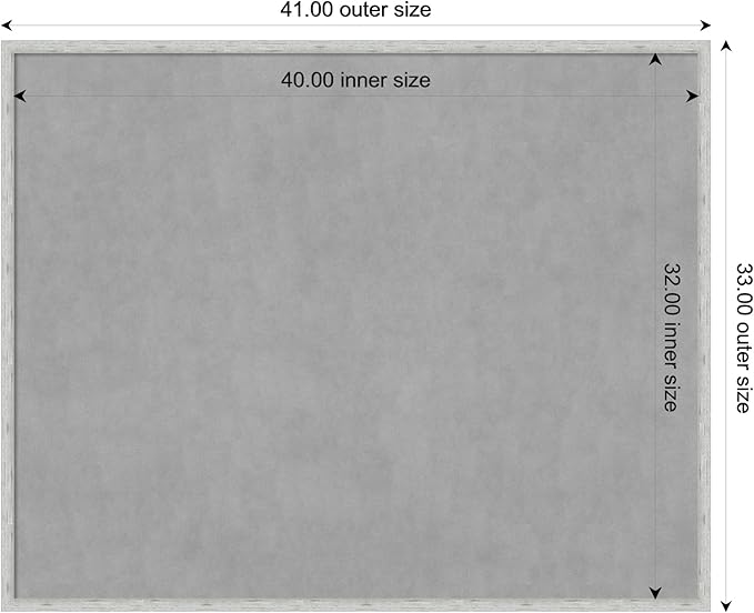 Amanti Art Silver Framed Magnetic Board 33x41 X-Large Vision Board - Image 4