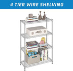 Guan River 4-Shelf Adjustable Metal Shelf Wire Shelving Unit Storage Rack - Image 5