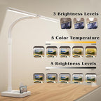 AKRRYR Led Desk Lamp for Home Office, 24W Bright Eye-Caring Desk Light - Image 2