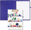 kate spade new york Clipboard Folio, Charmed Library | Bookish Professional Padfolio with Clip Front, Pocket, Lined Notepad, and Pen Loop for Nurses, Teachers, & Work