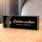 SalaGraphics Desk Name Plate Personalized, Custom by SalaGraphics