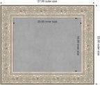 Amanti Art Silver Framed Magnetic Board 23x27 Small Vision Board - Image 2
