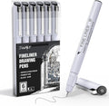 JusArt Fineliner Pens, 0.25mm Ultra Fine Point Pens 01, No Bleed, Waterproof by JusArt%7CCreativeArtSupplies